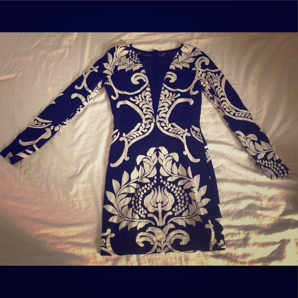 Bobbles and lace dress